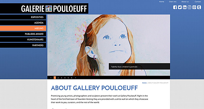 de nieuwe look van Galerie Pouloeuff